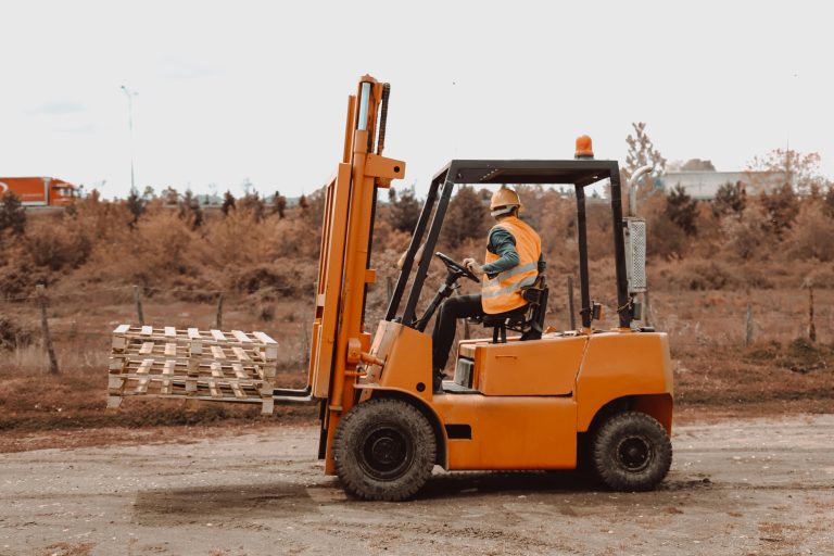 Renting Equipment and Worker Using Forklift